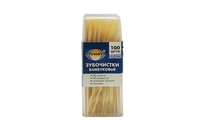 Зубочистки в банке (100шт) в сп. 12 шт АВИОРА (480уп) 8951