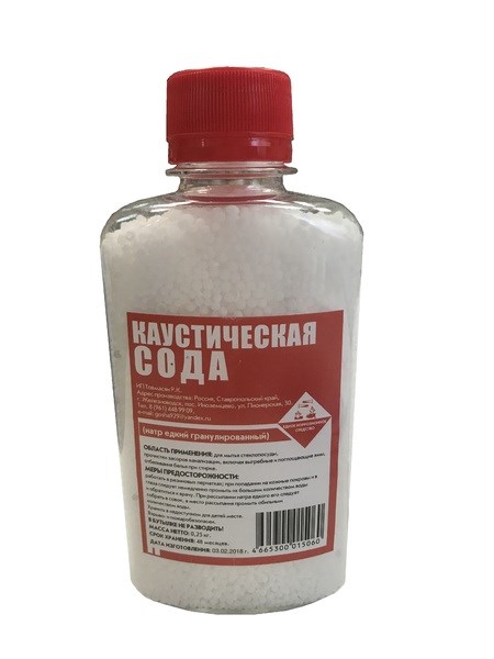 Каустическая сода от засора труб 0,5 кг 18 шт в кор НФ-00000447