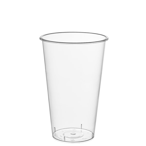 Стакан прозрачный (матовый) Bubble Cup ПП 455-500 мл.д.90мм.h135мм 20уп.по 20шт.(400шт) ВЗЛП (1021П) НФ-00019682