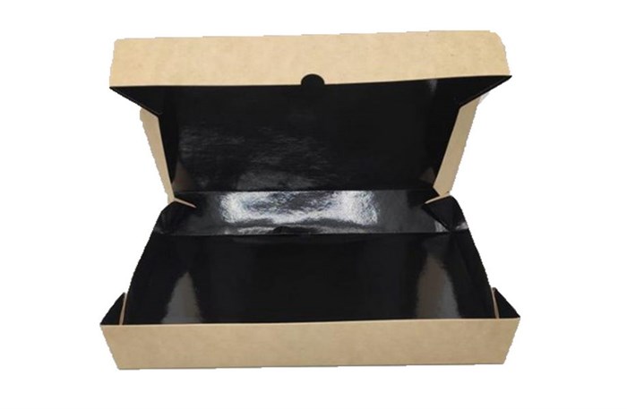 ДоЭко Контейнер под десерт Eco Cake (эко кэйк) 1900 230х140х60 (50/300шт) Черный 16031