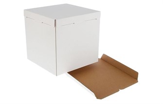 Короб картонный д/тортов 300х300х300 белый (20шт) 22858