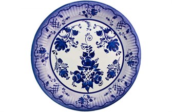 {{photo.Alt || photo.Description || 'Бум тарелка Папирус д.230мм Гжель /10уп * 50шт/ (500шт)'}}