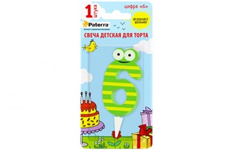 {{photo.Alt || photo.Description || 'Свечи для торта PATERRA детские цифра 6  (24шт)'}}
