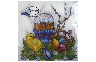 {{photo.Alt || photo.Description || 'Салфетки 25х25 1-слойн. ДЕСНА 40л (32 уп) Пасха'}}
