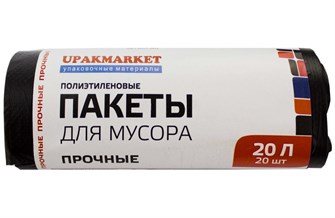 {{photo.Alt || photo.Description || 'Мусорные  20лит   20шт (Упакмаркет/Виконт) ПНД прочные 6мкм 45см х 48см (100уп)'}}