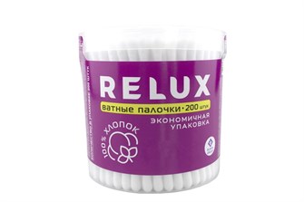 Бумфа Ватные палочки РЕЛЮКС цилиндр 200 (24уп) 20731