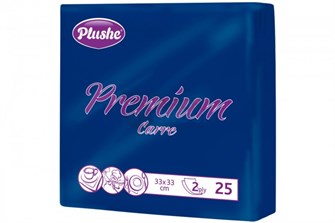 Салфетка Бумажная 33 (Плюше) Plushe premium carre intensive, 2 слоя, 25 листов, интенсив Синий ЮГ НФ-00018066