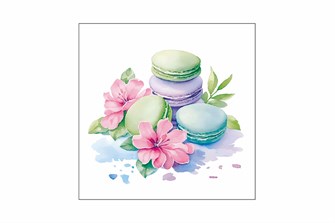 Салфетки 33х33 2- слойн. (ЛИЛИЯ) 20л/15уп Десерт  23829