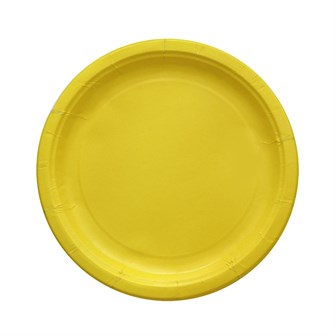 Бум тарелка ИнтроПластика д. 230 мм "Yellow" (50/500 шт) НФ-00024821