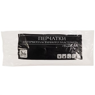 Перчатки одноразовые LINGER ЭЛАСТОМЕР M ПРОЗРАЧНЫЕ (100шт) 1/30 ДД НФ-00026202