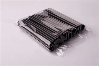 Трубочки для коктейля 8х240 ПРЯМЫЕ черные /23х250шт/ (5750) МГ НФ-00027011