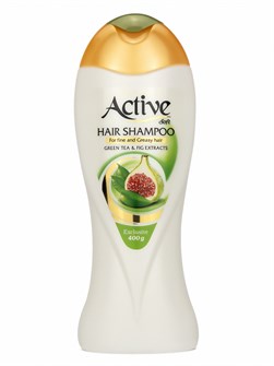 Шампунь для жирных волос Active (Актив) Зеленый чай/Инжир 400 мл ИРАН 1/12 НФ-00019002