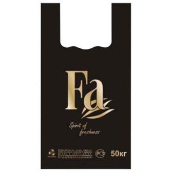 Пакет майка "Фа" ЧЕРНЫЙ 30 х 55 7 гр /40 уп х 50 шт/ (2000) НФ-00000986