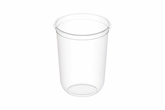 Стакан прозрачный ВЗЛП Bubble Cup с U  дном 375 мл.д.90мм.h112мм 24уп. по 20шт.(480шт/кор.) 24097
