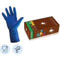 Перчатки латексные голубые СВЕРХПРОЧНЫЕ Safe&Care XL 25 пар (DL 215) ДД НДС НФ-00025553