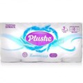 Туалетная бумага Plushe Deluxe Light "Классик" (плюше делюкс) 8 рул 15м, 3-х слойная, 1/8 в уп ЮГ НФ-00015370