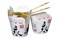 Короб бумажный China Pack (чина пак) /d1-70x83,d2-83,h-100/ Китай БЕЛЫЙ с рисунком 750мл (50/500шт) 5324