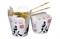 Короб бумажный China Pack (чина пак) /d1-70x83,d2-83,h-100/ Китай БЕЛЫЙ с рисунком 750мл (50/500шт) 5324